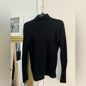Women's Black Lululemon Mock Neck Sweater